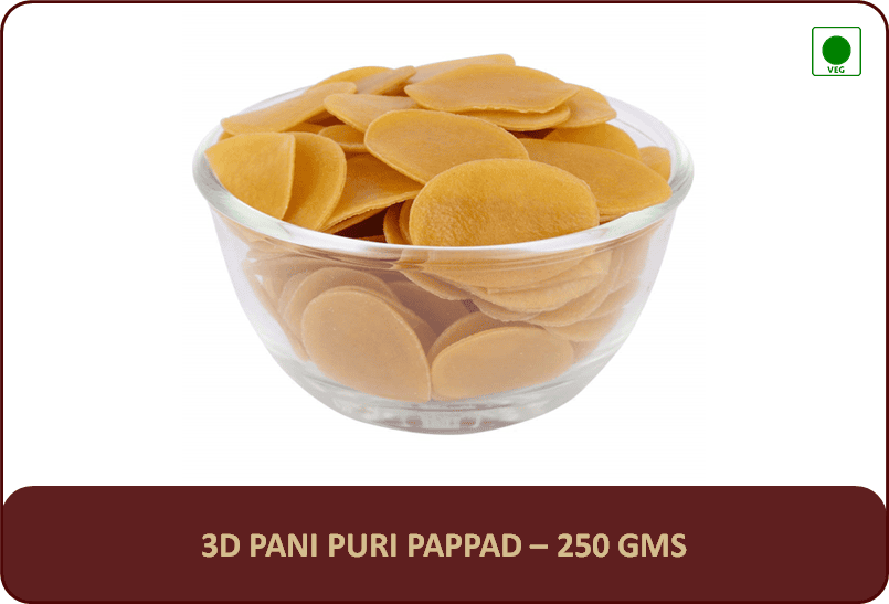 TFG - 3D Pani Puri Pappad - 250 Gms